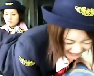 Oh, My Luscious Japan Airlines Stewardess Gets a Hot and Wet Spanking!
