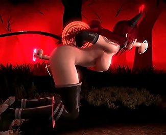 Welcome to the Ultimate JAV Experience! Enjoy the Alluring Demon Girl in a Fiery Gangbang Trap With Magical Dicks - 3D Porn