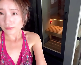 JAV Hottie Drips with Sweat in the Sauna - A Must-Watch!