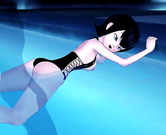 Mavis s Steamy Poolside Romp in Hotel Transylvania: Wet n Wild JAV Action