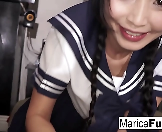 JAV Enchantress Marica Hase Gets Fucked by Her New Stepfather - Must See!